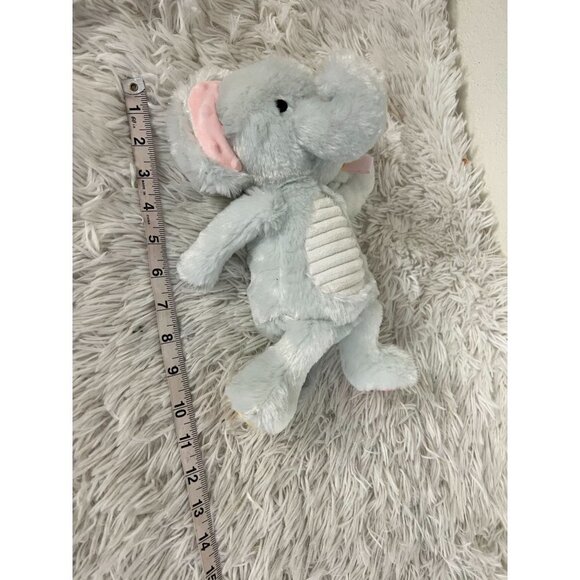 Make Believe Ideas Plush Elephant Crinkles, Rattles- Ribbon Sensory Stuffed SOFT - Picture 5 of 6